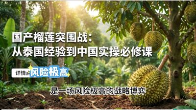 第一节：榴莲突围战：选址决策指南，告别赌运气，用硬指标圈定&ldquo;优生，课程：《国产榴莲突围战：从泰国经验到中国实操的8堂必修课（高阶实战版）》