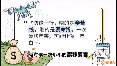 第6节：无人机干活不&ldquo;赔钱&rdquo;&mdash;&mdash;防漂移、避药害的保命红线，课程：《无人机植保搞钱必修课：从&ldquo;瞎飞&rdquo;到&ldquo;懂行&rdquo;的6步进阶》