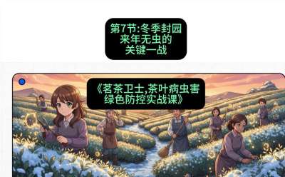 第07节：冬季封园&mdash;&mdash;来年无虫的关键一战，课程：《茗茶卫士&mdash;&mdash;茶叶病虫害绿色防控实战课》#识农AI