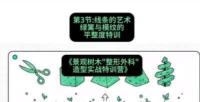 第03节：线条的艺术&mdash;&mdash;绿篱与模纹的平整度特训，课程：《景观树木&ldquo;整形外科&rdquo;造型实战特训营》#识农AI